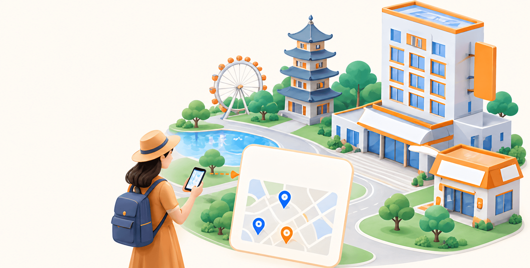 文旅酒店与本地连锁的客户决策场景插图